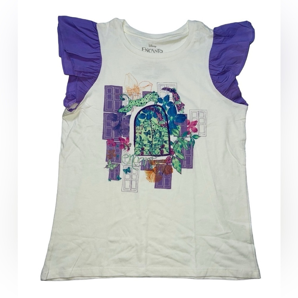 Disney Encanto Girls Flutter Tank Top Beige Size XL NWT
